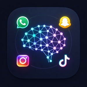 تطبيق ايقونات التواصل الذكية AI لمتاجر سلة