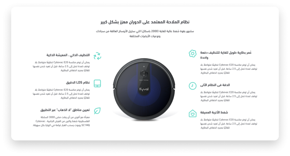 شبكة مميزات المنتج