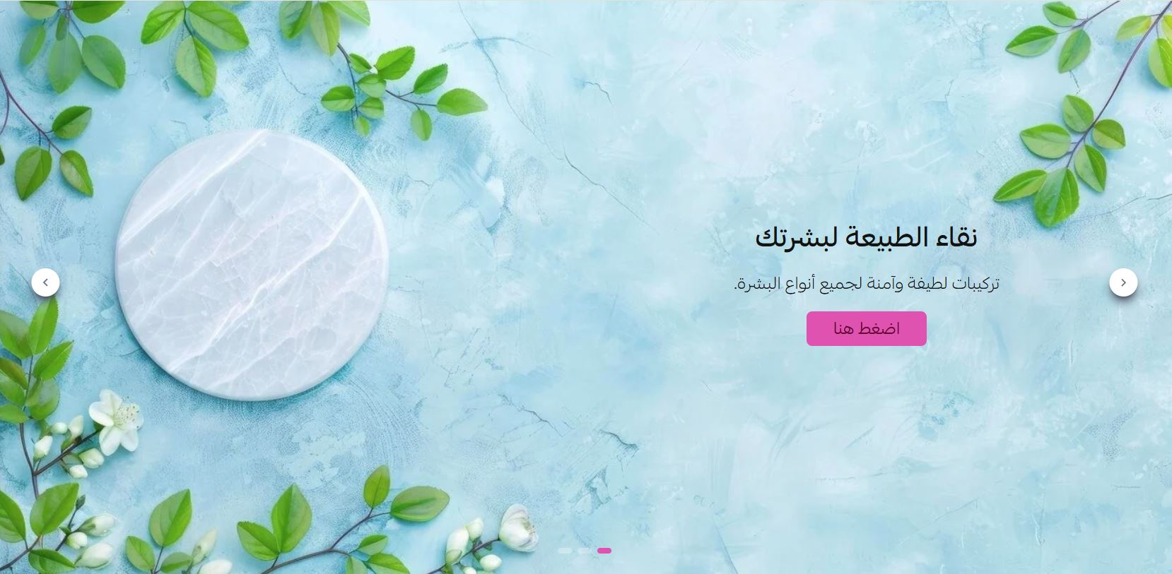 السيكشن الرئيسي (ثيم ليالي)