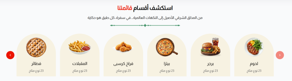 الأقســــام - سفرة