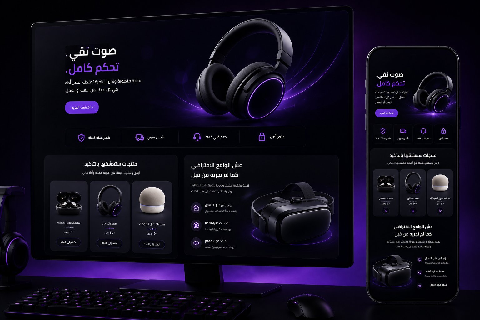 واجهة عصرية للمتاجر