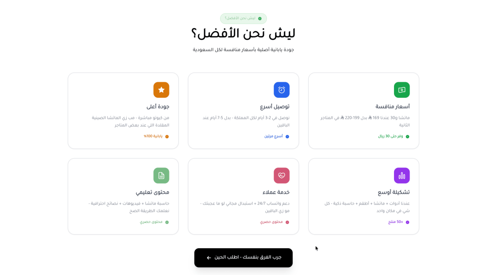 المميزات 02 (ماتشا)