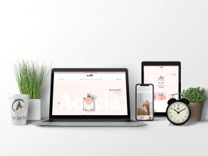 ثيم أكاسيا لمتاجر سلة